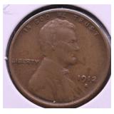 1912 S LINCOLN CENT VF