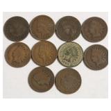 10 INDIAN HEAD CENTS