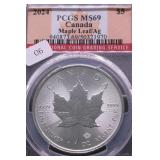 2014 PCGS MS69 MAPLE ELAF