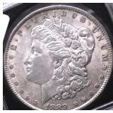 1889 MORGAN DOLLAR AU