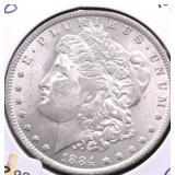 1884 O MICRO O MORGAN DOLLAR CHOICE BU