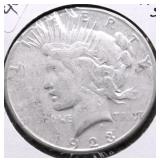 1923 S PEACE DOLLAR VF