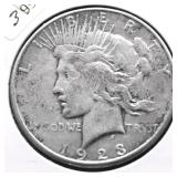 1923 PEACE DOLLAR XF