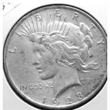 1923 PEACE DOLLAR XF
