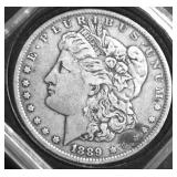 1889 O MORGAN DOLLAR XF
