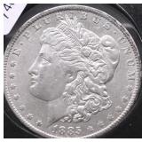 1885 O MORGAN DOLLAR XF