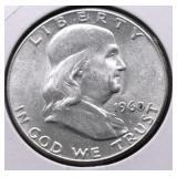 1960 CHOICE BU FRANKLIN HALF DOLLAR