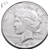 1935 S PEACE DOLLAR VF