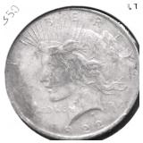 1922 PEACE DOLLAR XF