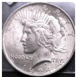 1924 CHOICE BU PEACE DOLLAR