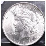 1923 CHOICE BU PEACE DOLLAR