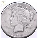 1926 PEACE DOLLAR VG