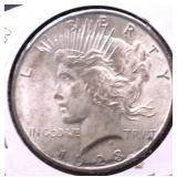 1923 CHOICE BU PEACE DOLLAR