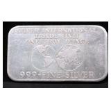 1  OZ .999 SILVER BAR