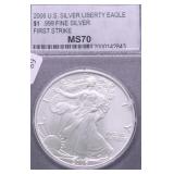 2006 GEM BU SILVER EAGLE