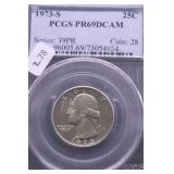 1973 S PCGS PF69DC WASHINGTON QUARTER