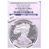 2010 NGC PF70UC PROOF SILVER EAGLE