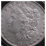 1881 O CHOICE BU MORGAN DOLLAR