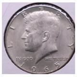 1965 CHOICE BU KENNEDY HALF DOLLAR