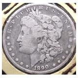 1890 O MORGAN DOLLAR VG