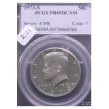 1973 S PCGS PF69DC KENNEDY HALF DOLLAR