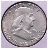1963 GEM BU FRANKLIN HALF DOLLAR