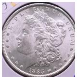 1885 CHOICE BU MORGAN DOLLAR