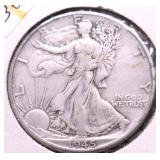 1945 WALKING HALF DOLLAR XF