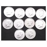 10 40 % SILVER HALF DOLLARS