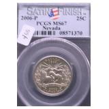 2006 P PCGS MS67 NEVADA QUARTER