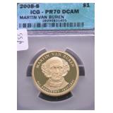 2008 S ICG PF70DC PRESIDENT DOLLAR