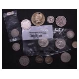 GROUP OF SILVER COINS