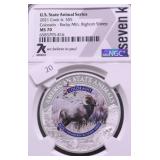 2021 NFC MS70 COOK ISLANDS BIGHORN SHEEP 1 OZ .999
