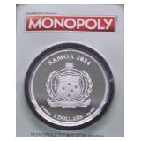 MONOPOLY 1 OZ .999 SILVER ROUND