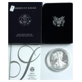 2005 PROOF SILVER EAGLE W BOX PAPERS