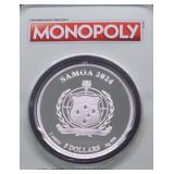 MONOPOLY 1 OZ .999 SILVER ROUND