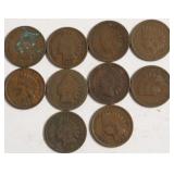 10 INDIAN HEAD CENTS