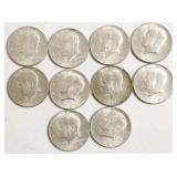 10 40 % SILVER HALF DOLLARS