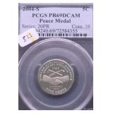 2004 S PCGS PF69DC PEACE  NICKEL