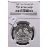 2008 S NGC PF69UC BALD EAGLE HALF DOLLAR