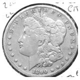 1890 CC MORGAN DOLLAR VG DETAILS