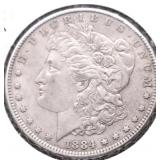 1884 MORGAN DOLLAR XF
