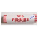 2025 D BANK PENNY ROLL   LAST YEAR MINTED   RARE