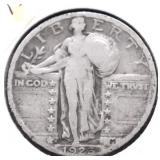 1926 S STANDING QUARTER VF