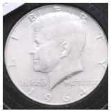1964 GEM BU KENNEDY HALF DOLLAR