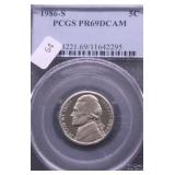 1986 S PCGS PF69DC JEFFERSON NICKEL