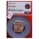 2025 D NGC MS66 RED LINCOLN CENT