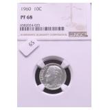 1960 NGC PF68 ROOSEVELT DIME