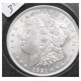 1921 CHOICE BU MORGAN DOLLAR
