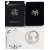 1995 PROOF SILVER EAGLE W BOX PAPERS